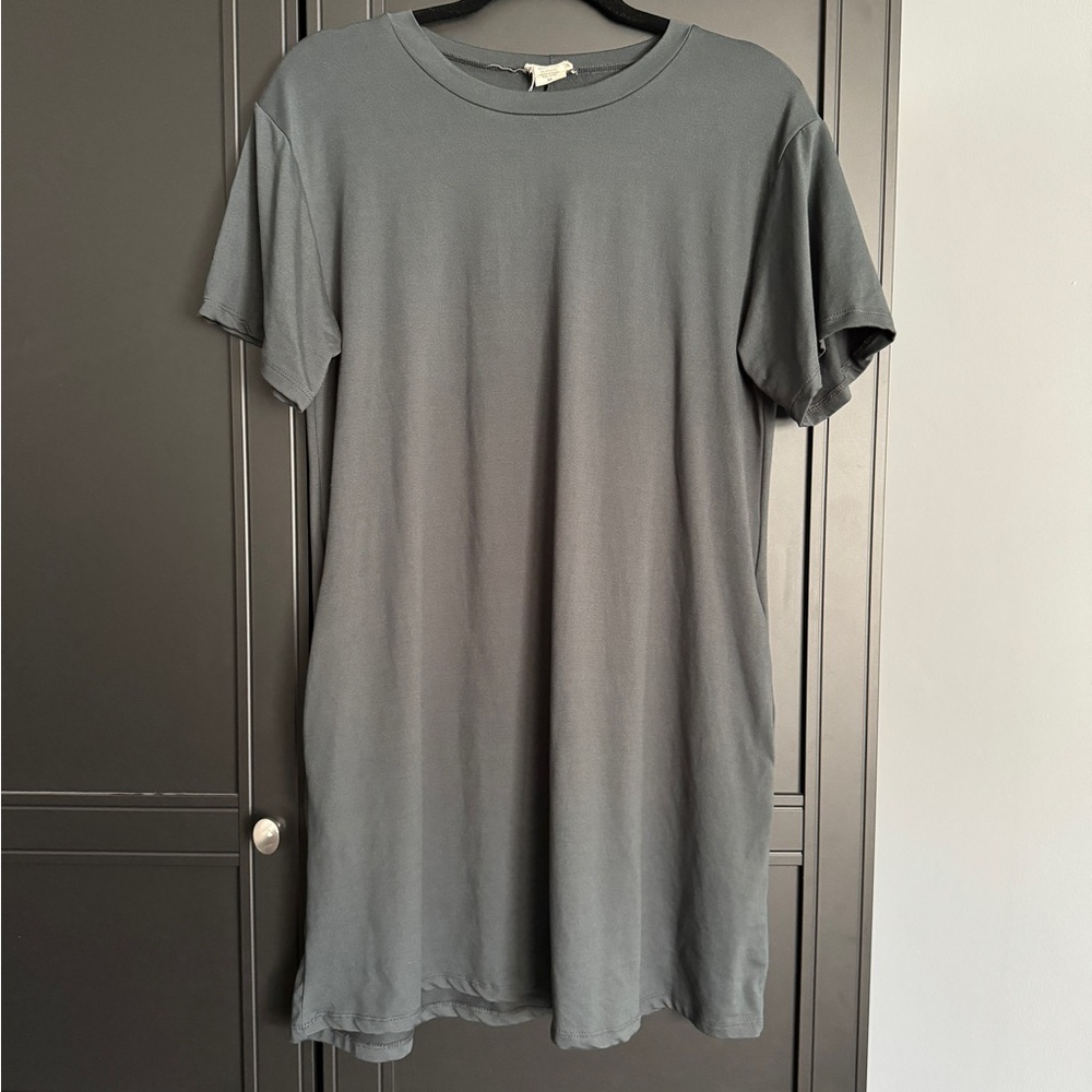 Charcoal T Shirt Dress